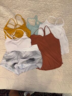 LOT Calia 2 Bras 1 Short 3 Tanks All size S EUC